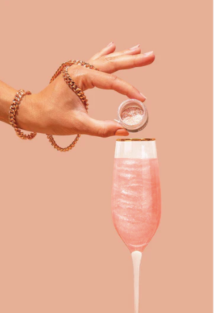 Fancy Sprinkles - Champagne Rose Gold Edible Glitter - 4g Jar