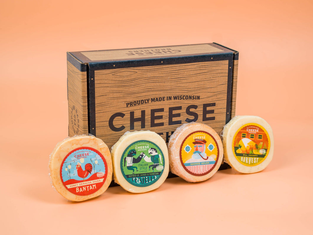 Cheese Brothers - Wisconsin Cheese Sampler (4-Pack)