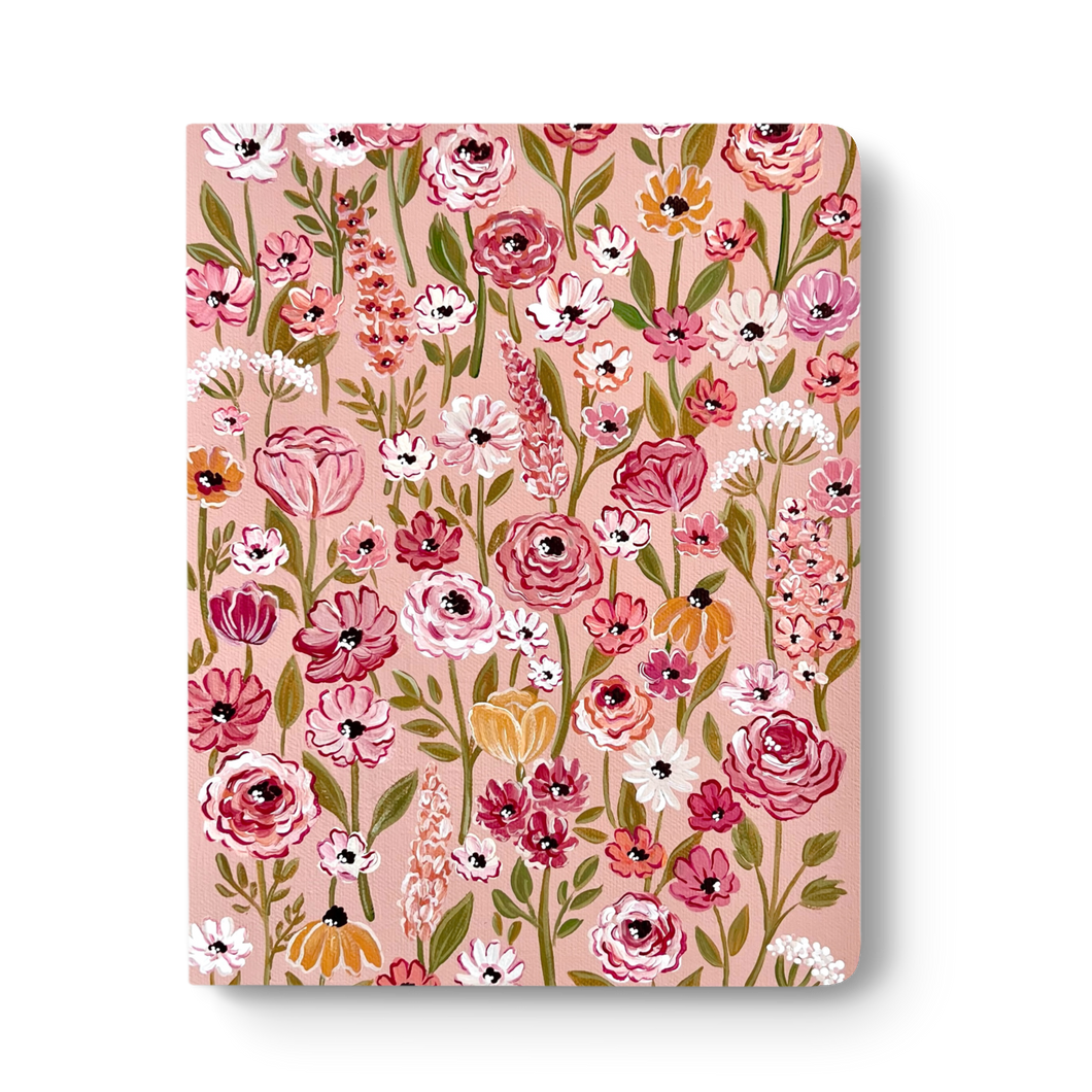 Elyse Breanne Design - Raspberry Rose Layflat Lined Notebook 8.5x11in.