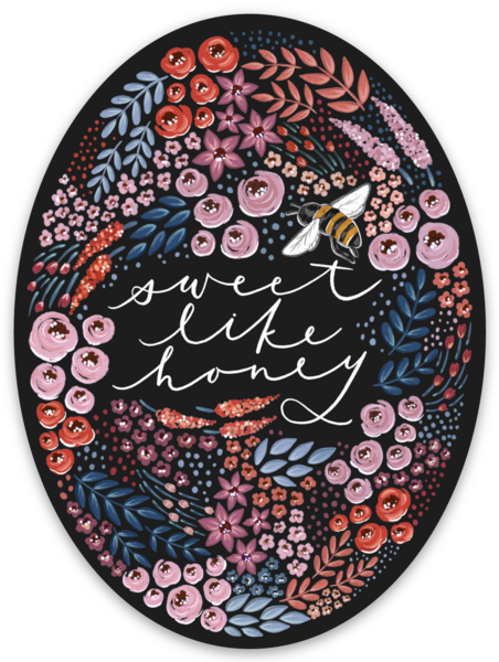 Elyse Breanne Design - Taylor Swift Inspired Sweet Like Honey Sticker, 3.25x2.25in