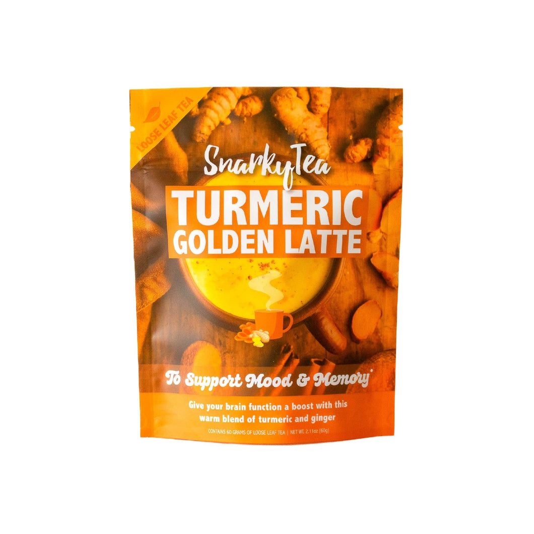 Snarky Tea - Turmeric Golden Latte - Herbal Tea to Support Brain Function