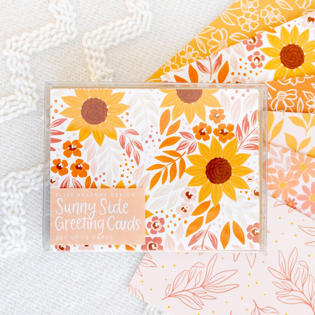 Elyse Breanne Design - Set of 12 Sunny Side Greeting Cards