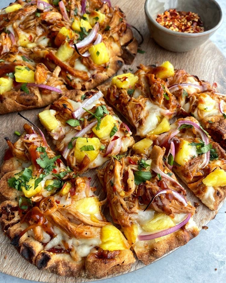 BBQ Chicken & Pineapple Cauliflower Pizza