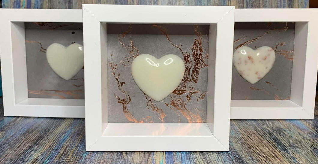 Single 3D Heart Framed Artwork